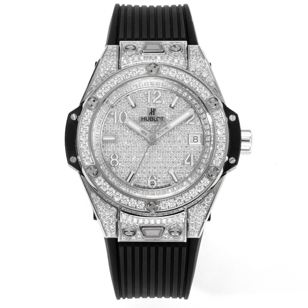 Hublot Big Bang One Click Full Paved Diamond 39mm Automatic Ladies Watch