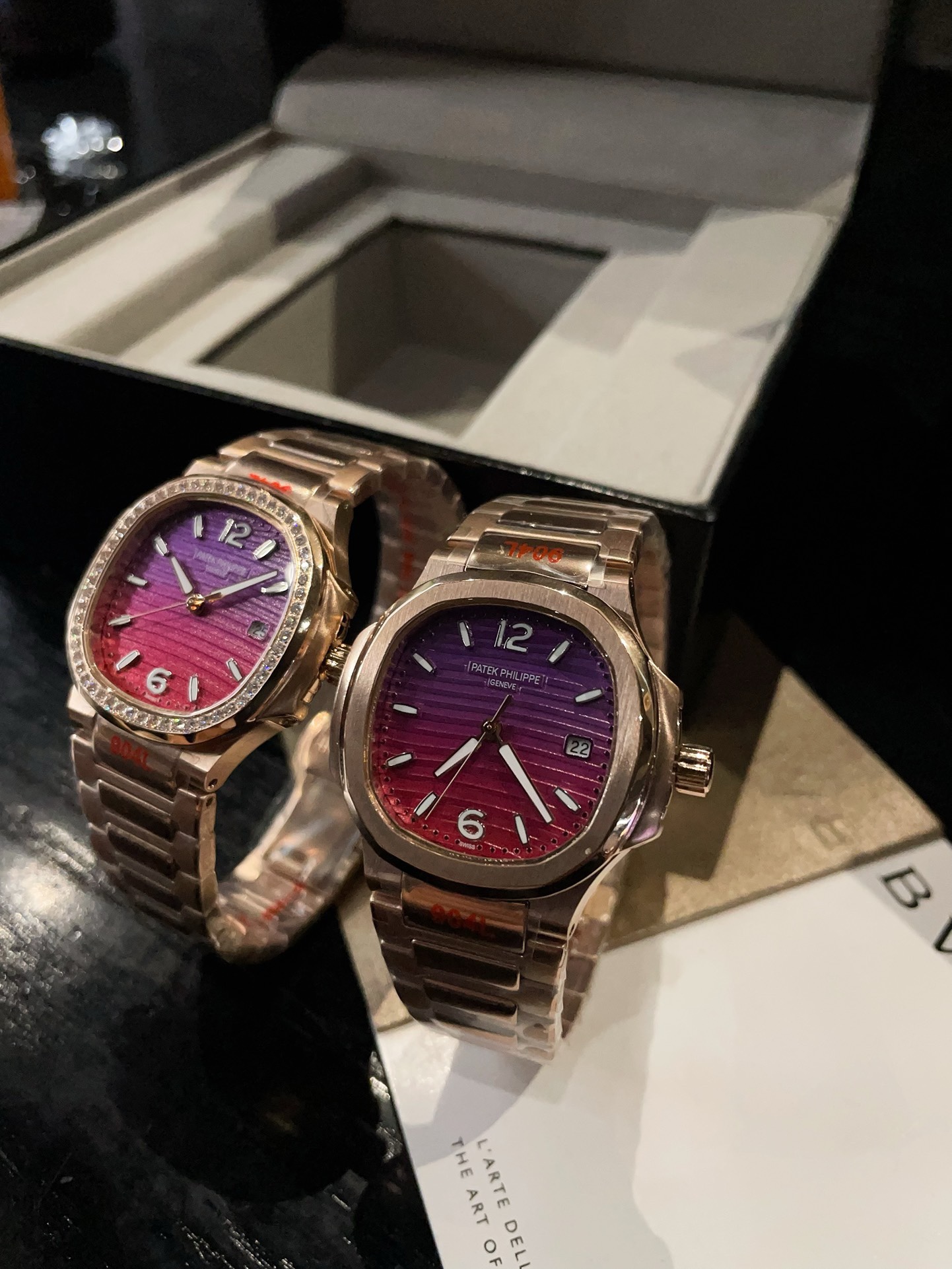 Patek Philippe Nautilus 7118 Women Watch 35mm, Gradient Color Dial Steel Band