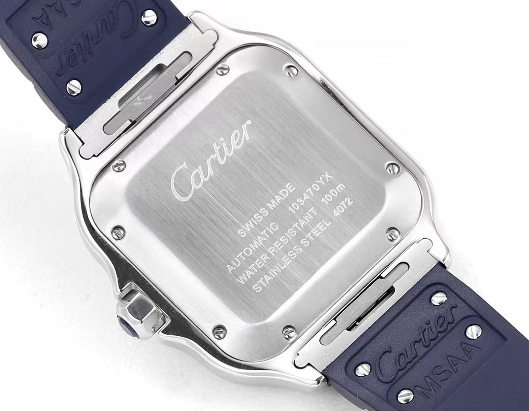 Cartier Santos Rubber Strap | THB Factory 39.8mm Automatic Watch