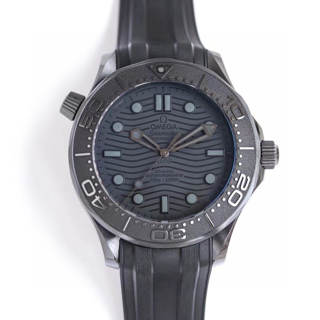 Omega Seamaster 300m Super Clone Watch | 43.5mm Full Black Zirconia Ceramic Case