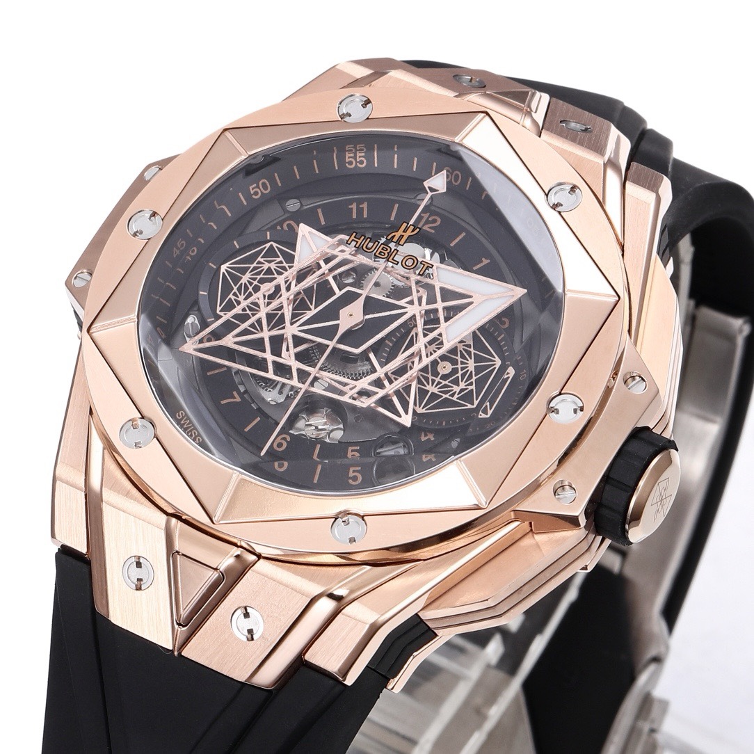 HUBLOT Big Bang Sang Bleu II Watch | BBF Super Clone Titanium Automatic Chronograph Wristwatch