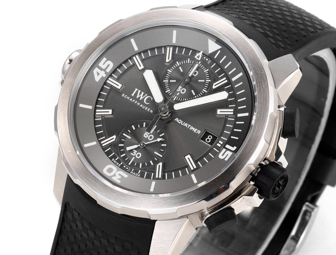 IWC Aquatimer Chronograph Watch 44mm | Quick Release Fluororubber Strap