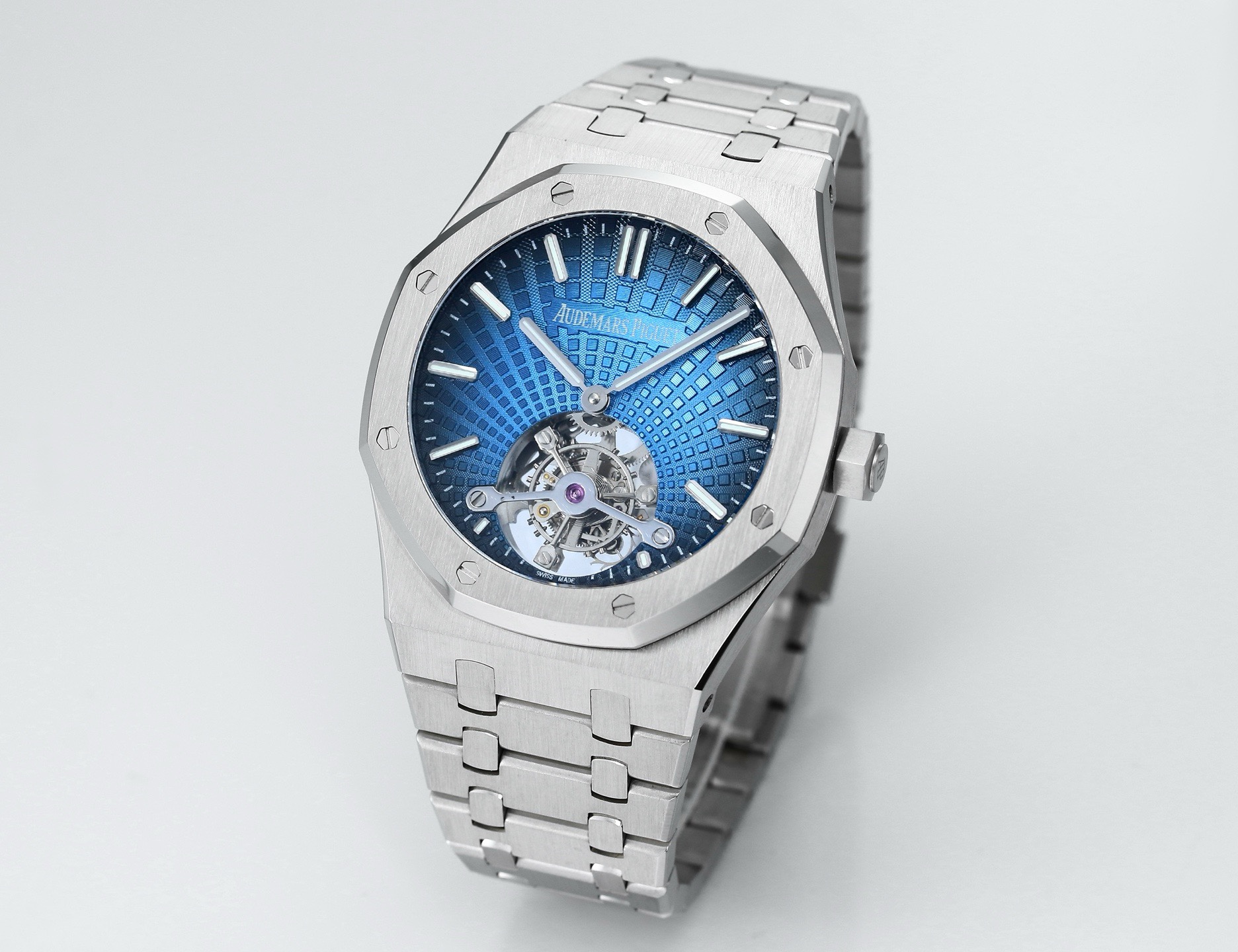Audemars Piguet Royal Oak Tourbillon 41mm Evolutive Tapisserie Dial Automatic Watch