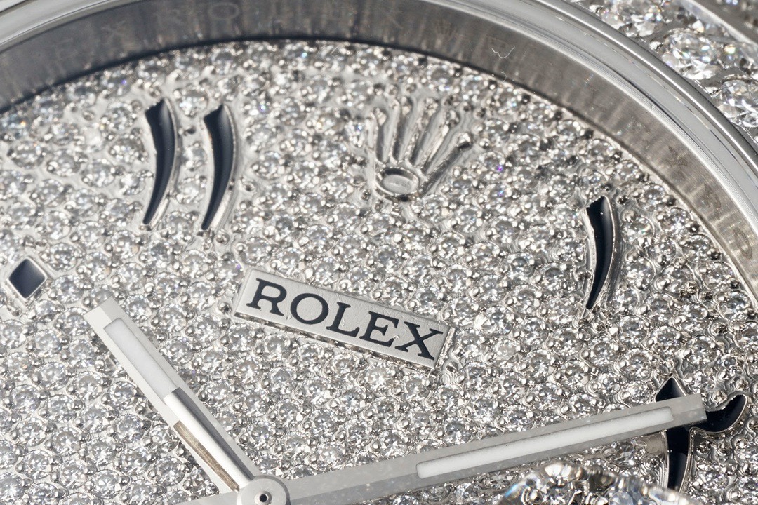 Rolex TW Factory Fully Iced‑Out Datejust 41mm Men Watch, Full Paved Stones, 2824 Automatic Movement