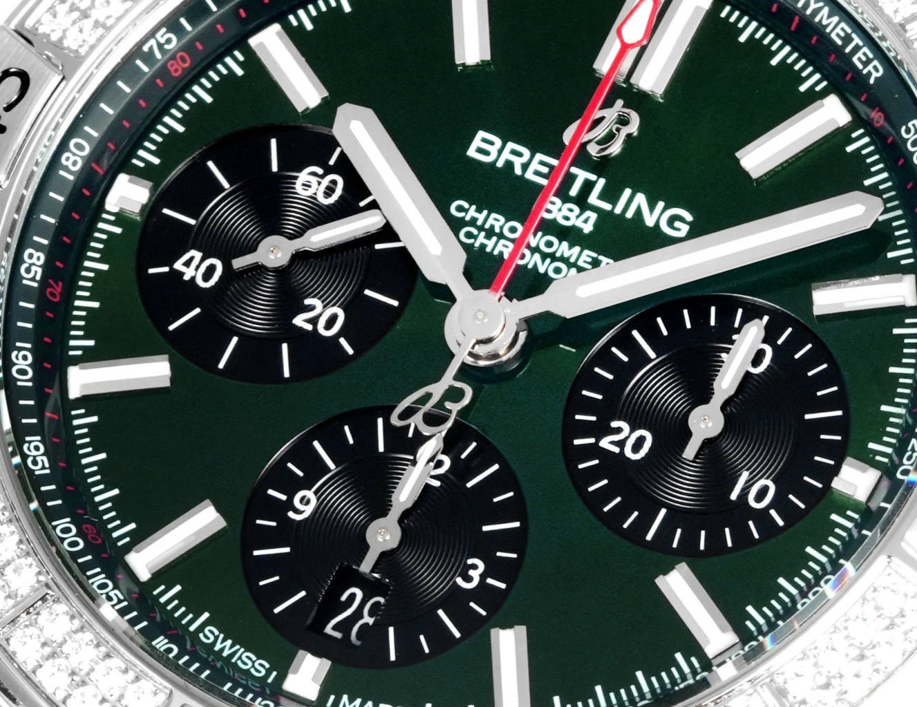 Breitling Chronomat Super Clone Watch | B01 Automatic Chronograph Movement, Diamond Bezel, 42mm