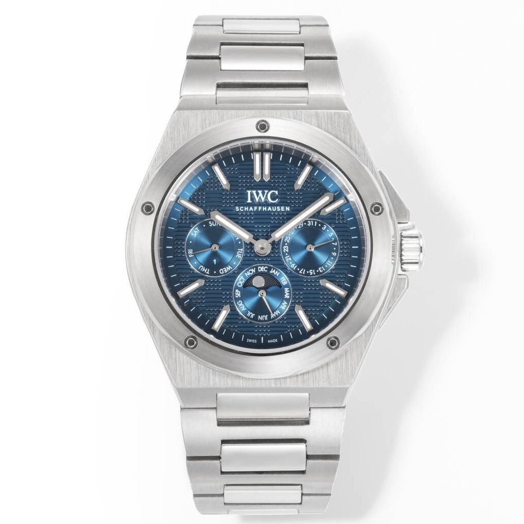 IWC Ingenieur Perpetual Calendar 41.6mm | Gérald Genta Classic Design Luxury Watch‑Blue Dial
