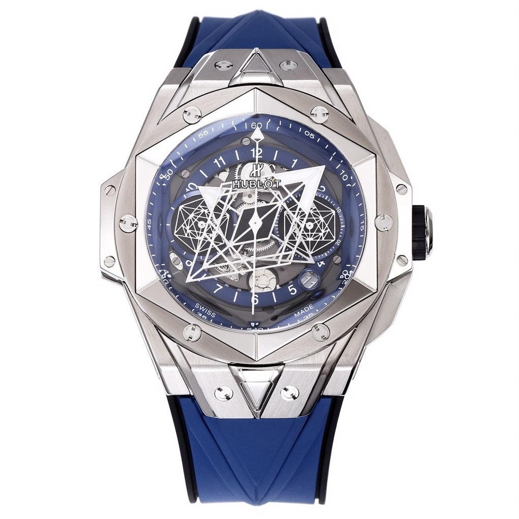 HUBLOT Big Bang Sang Bleu II Watch | BBF Super Clone Titanium Automatic Chronograph Wristwatch