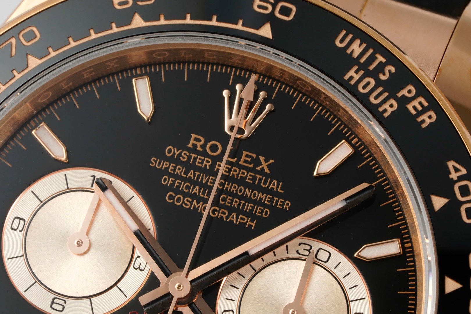 Rolex Cosmograph Daytona 40mm Rubber Strap Weighted 18K Gold‑Plated Cal.4131 Chronograph Movement
