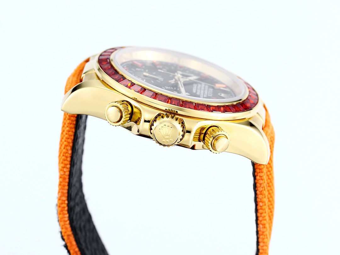 Rolex Cosmograph Daytona Super Clone Watch | Pumpkin Ruby Bezel, 43mm