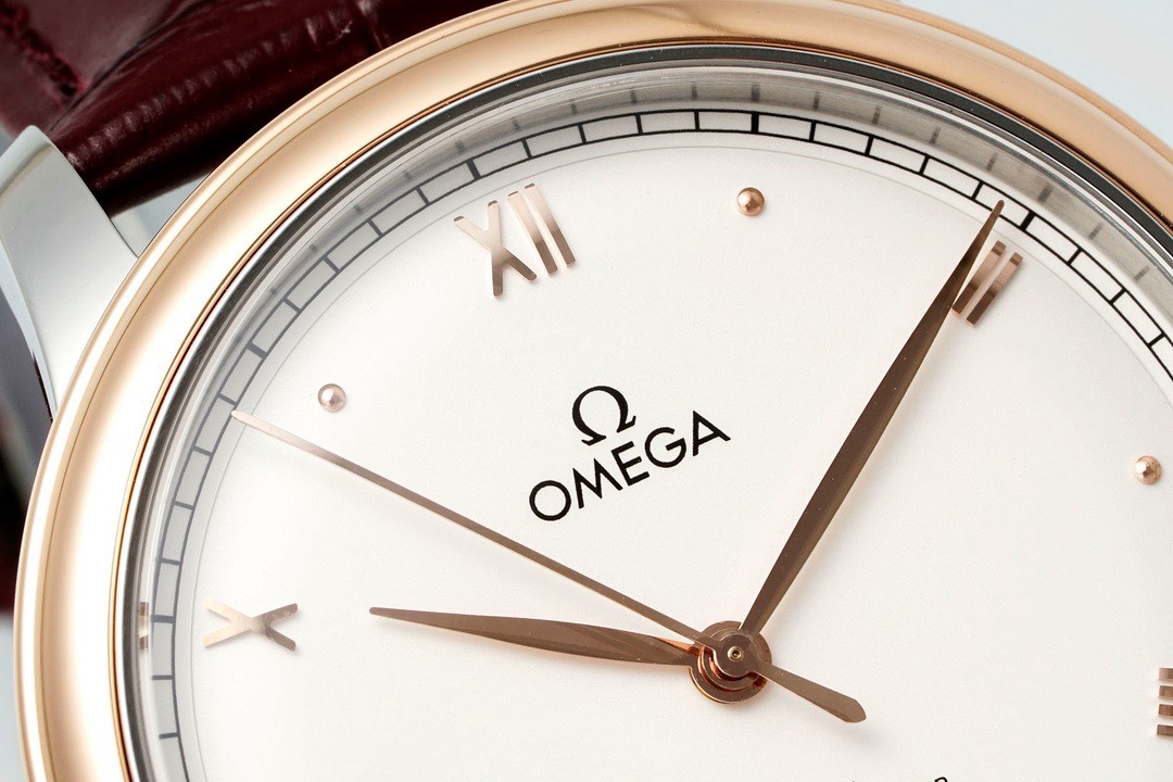 Omega De Ville Power‑Reserve Automatic Mechanical Watch, Genuine Calfskin Leather Strap