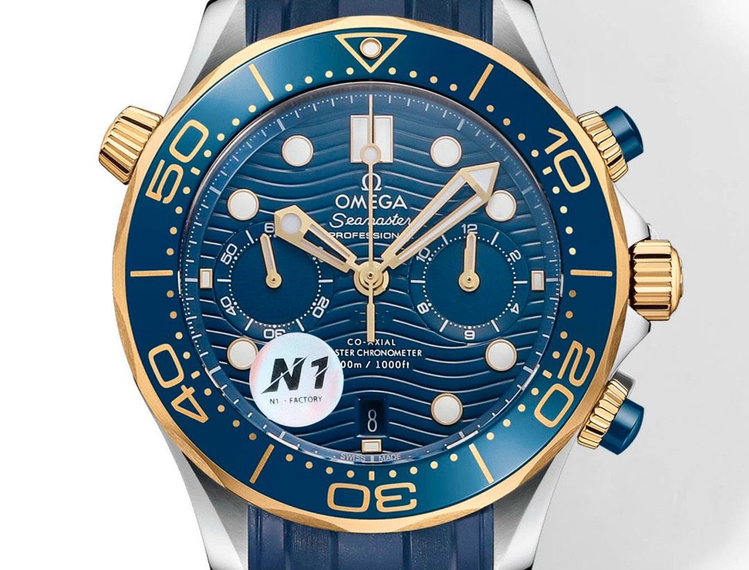 OMEGA Seamaster 300 Chronograph 44mm Dive Watch Cal.9900 Full Function Ceramic Bezel