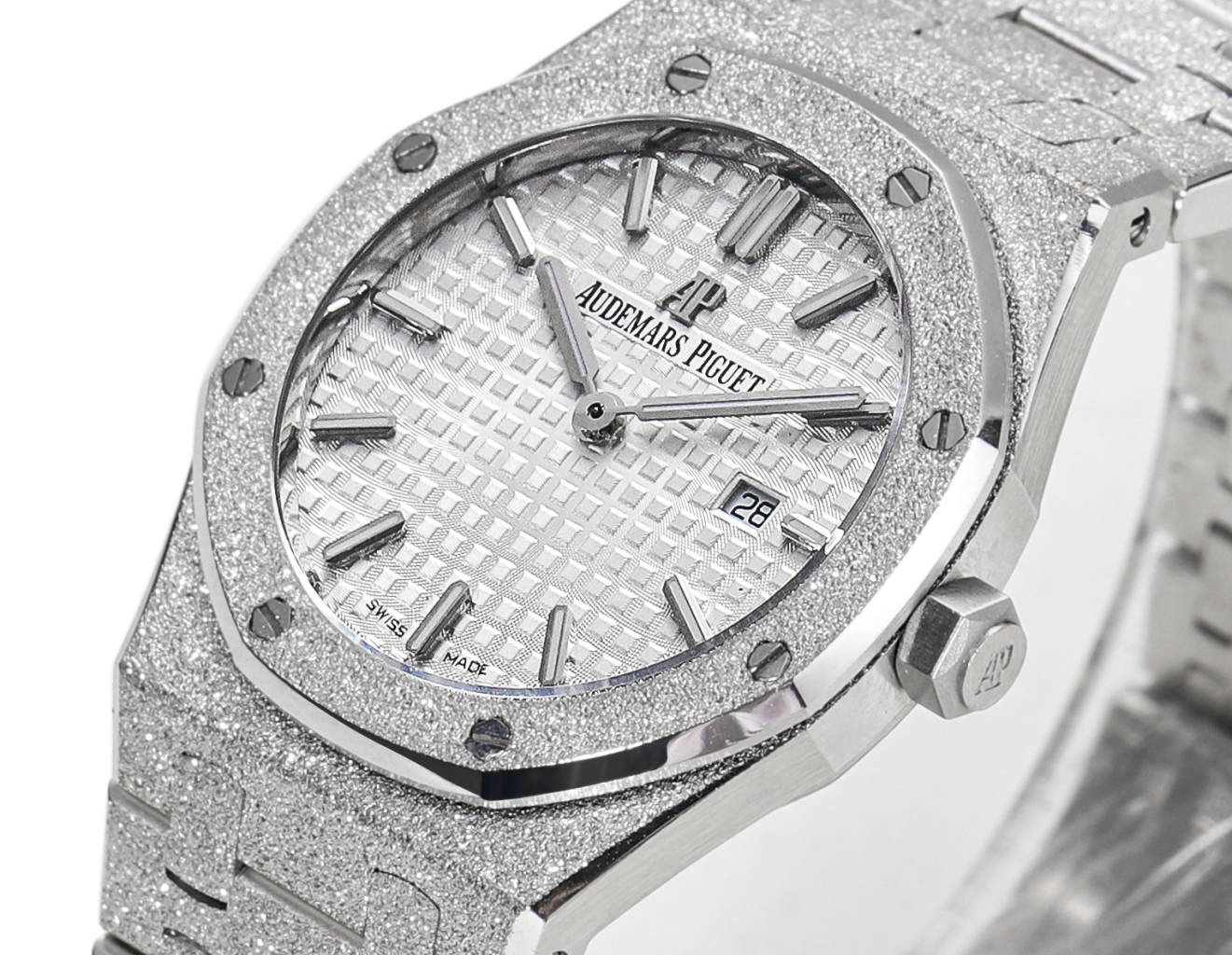 Audemars Piguet Royal Oak 33mm Frosted Gold Quartz Ladies Watch
