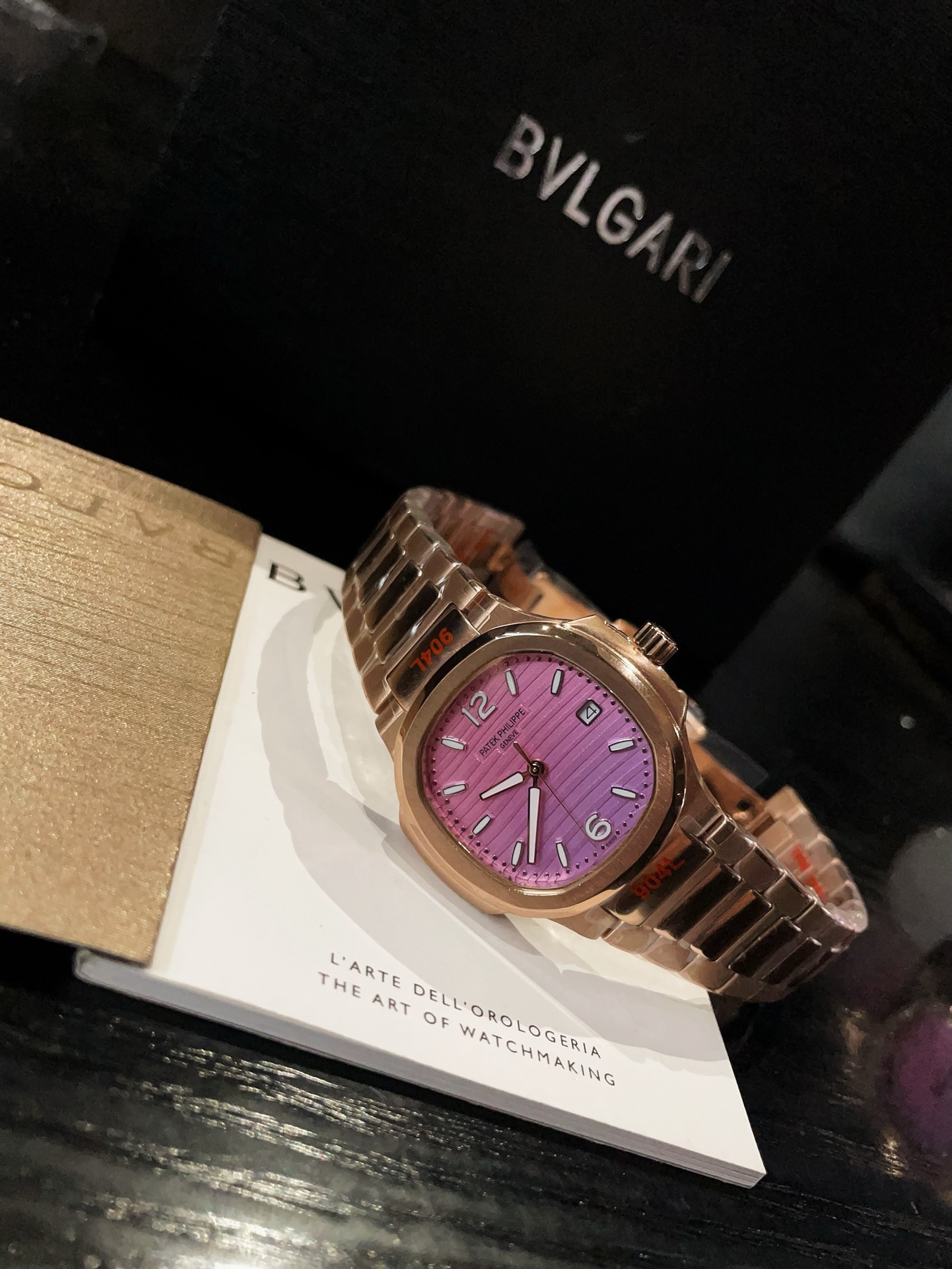 Patek Philippe Nautilus 7118 Women Watch 35mm, Gradient Color Dial Steel Band