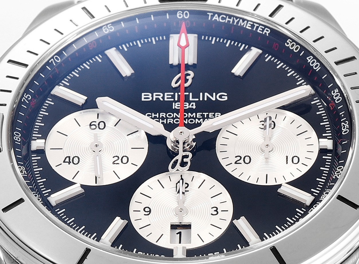 Breitling Chronomat Automatic Watch | BLS New Release 42mm Tricolor Arrows Pilot Watch