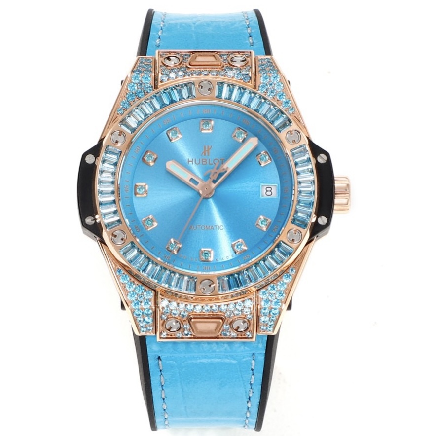 Hublot Big Bang One Click Rainbow Gemstone 39mm Automatic Ladies Watch