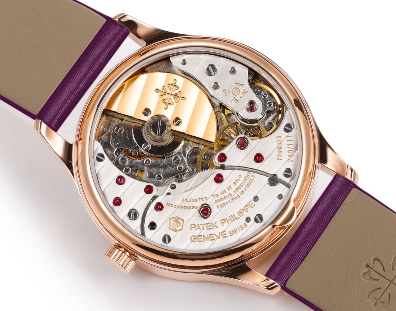 Patek Philippe Calatrava Ladies Watch 35mm | Slim Cal.240 Automatic Guilloché Dial Watch
