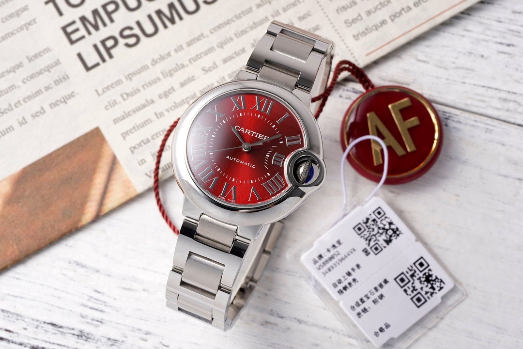 Cartier Ballon Bleu AF Upgraded 33mm Women Automatic Wristwatch