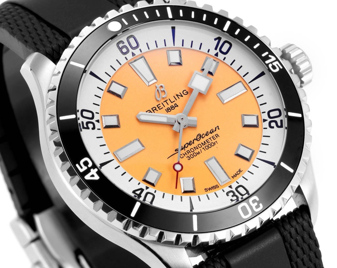 BREITLING Superocean 42mm Dive Watch, GR Factory Version Luminous Dial Ceramic Bezel Rubber Strap Multiple Colors