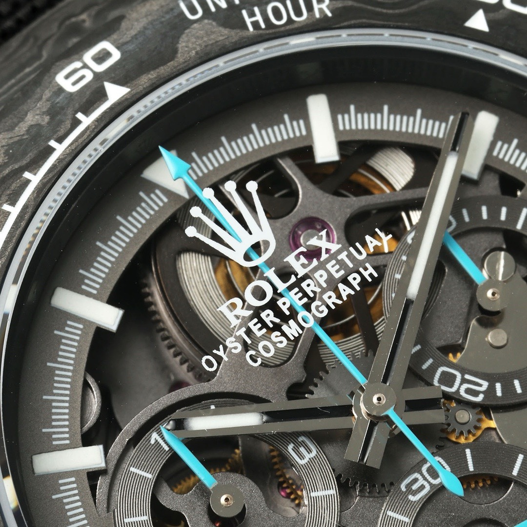 Rolex Diw Carbon Skeleton Chronograph