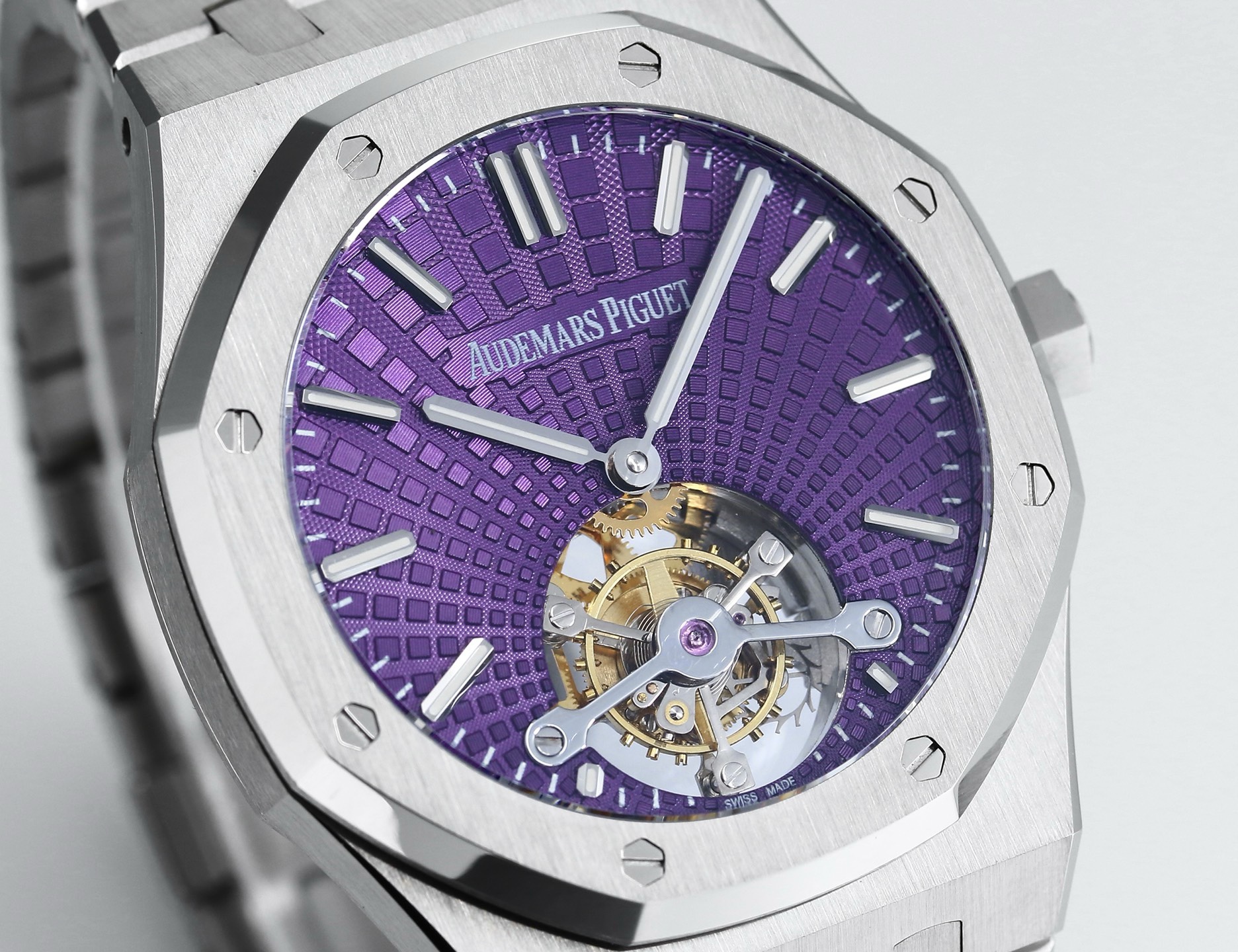 Audemars Piguet Royal Oak Tourbillon 41mm Evolutive Tapisserie Dial Automatic Watch