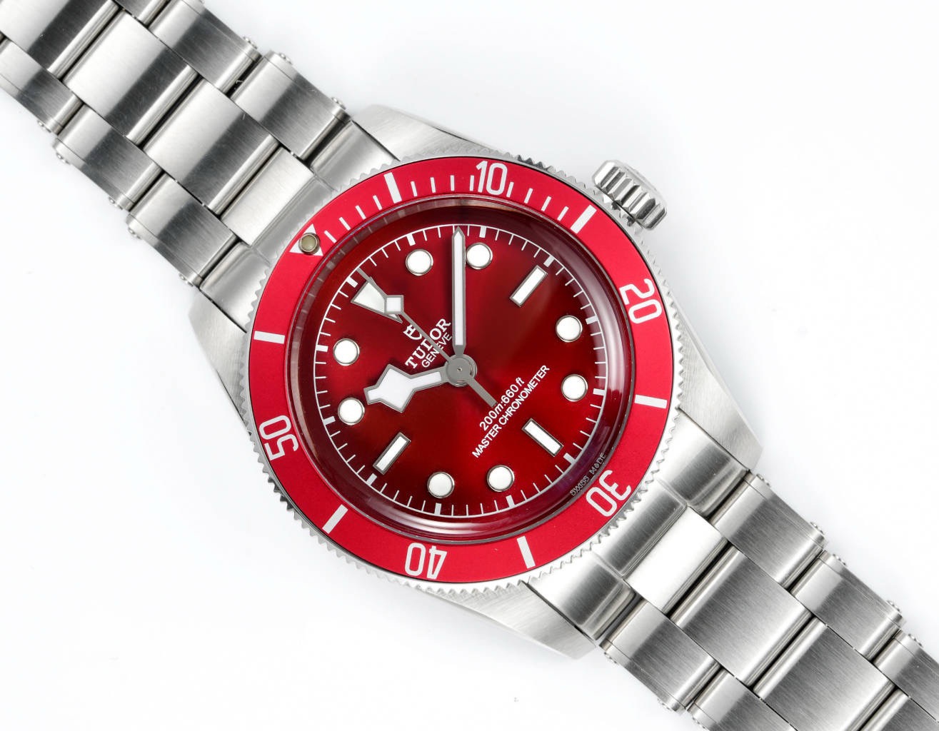 Tudor Black Bay GMT Automatic Diver Watch 41mm, Domed Sapphire Crystal, Rivet Stainless Steel Bracelet, Multiple Ceramic Bezel Color Options