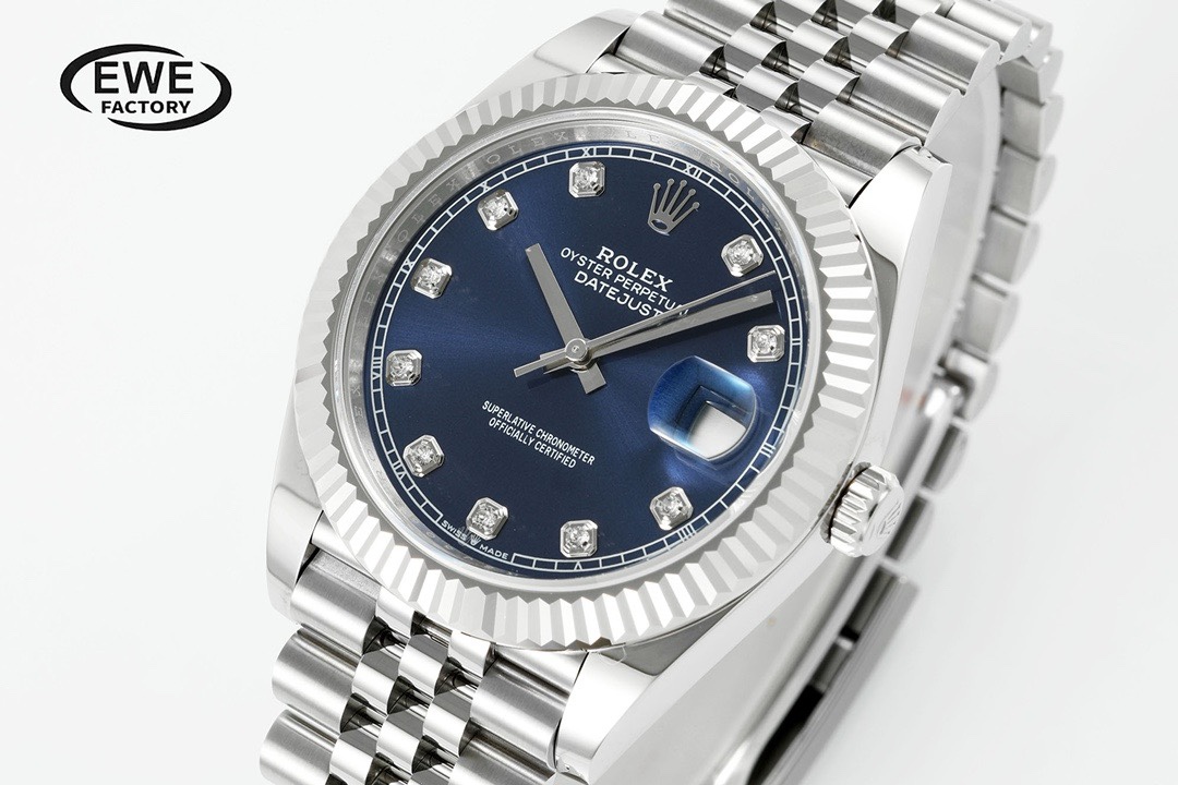 Rolex EWE Factory Datejust 41mm Men Watch, 3235 Automatic Movement, 904L Steel