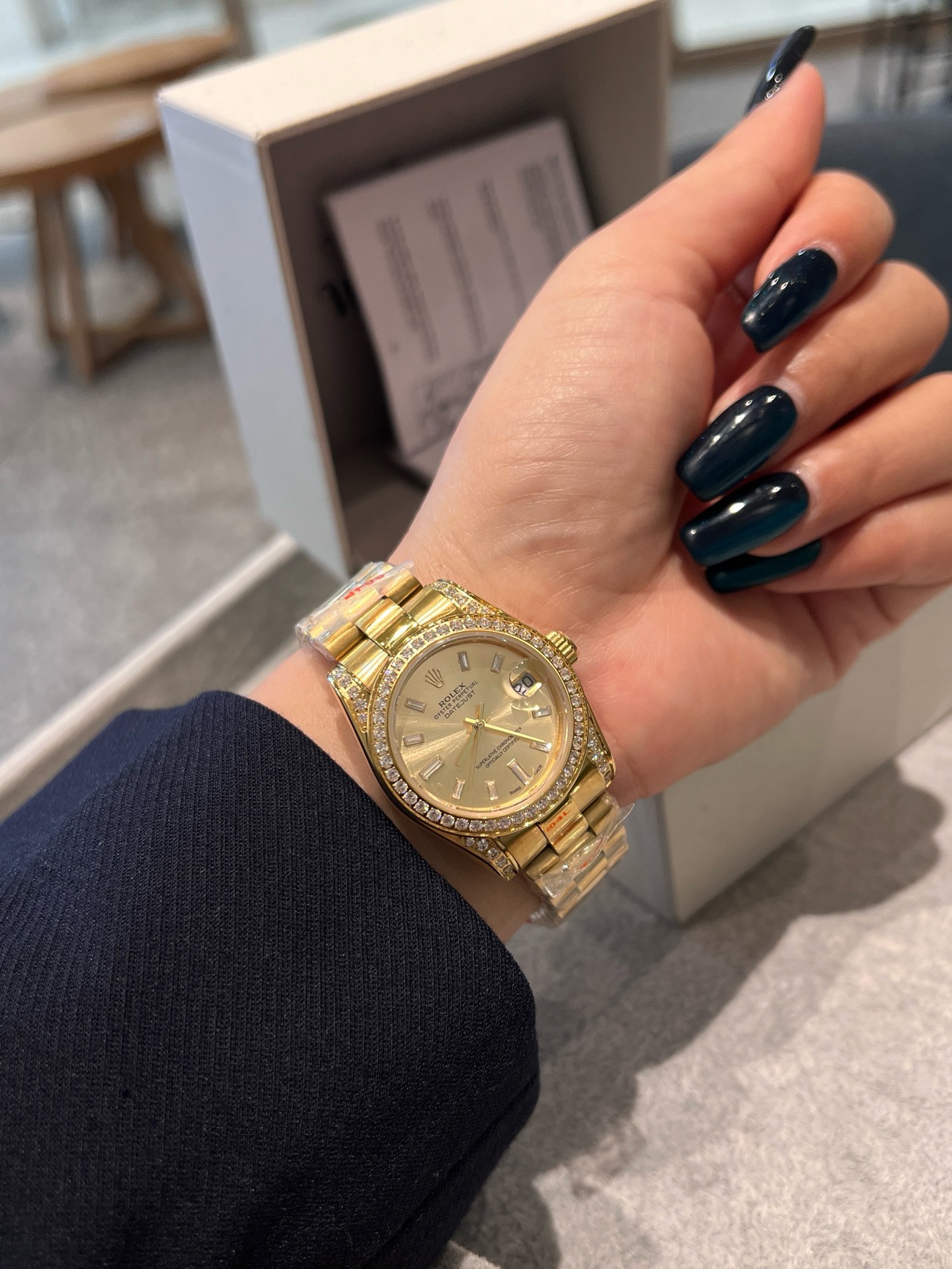 Rolex Datejust 31mm Women Watch, Hand-set Crystals Solid Steel Band Luxury Dress Watch