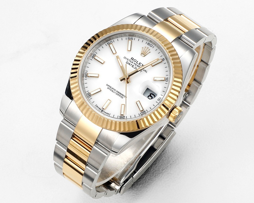 Rolex Datejust 41mm Automatic Watch 3235 Movement 72‑Hour Power Reserve Fluted Bezel