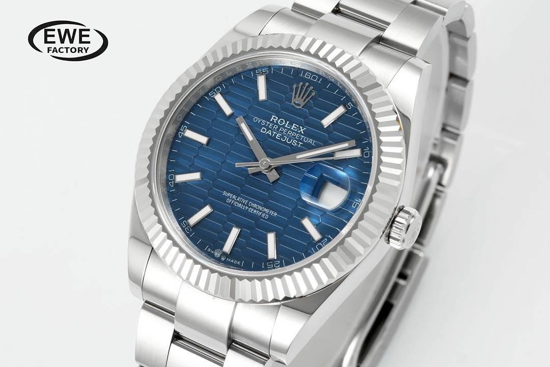 Rolex EWE Factory Datejust 41mm Men Watch, 3235 Automatic Movement, 904L Steel