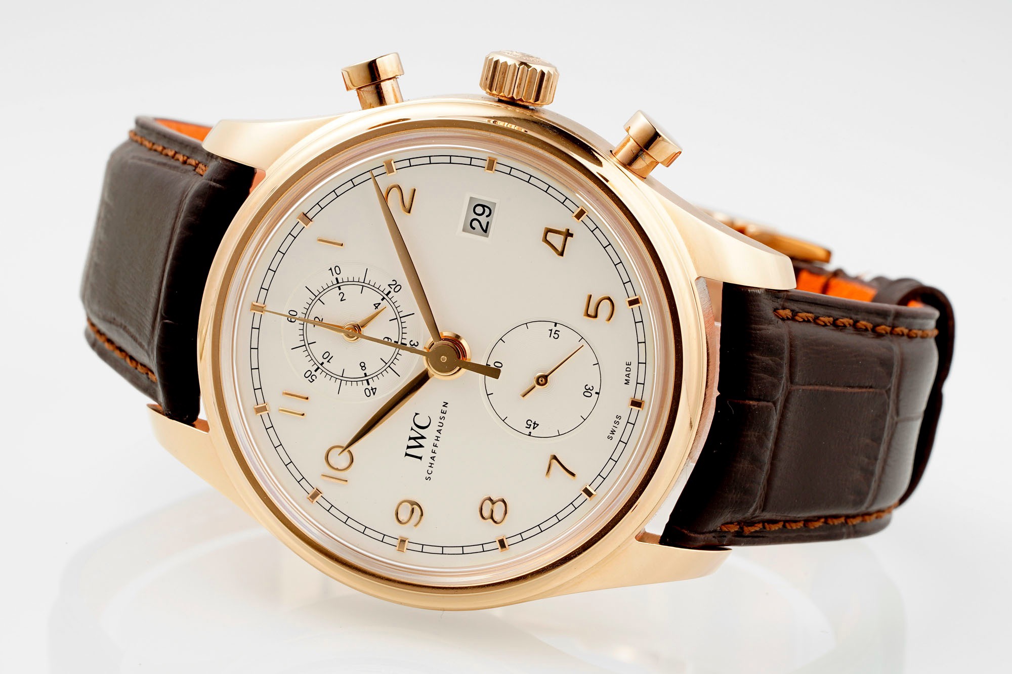 IWC Da Vinci Chronograph Watch 42mm | Modified Cal.89361 Integrated Movement Full Working Functions
