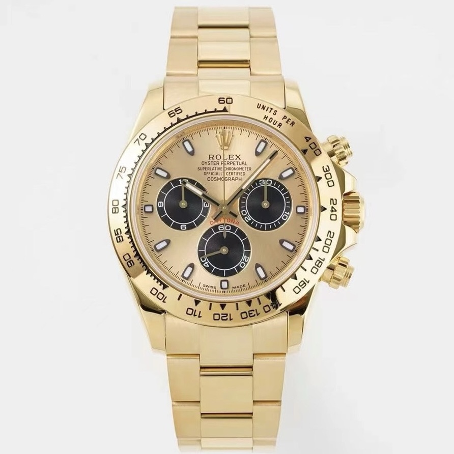 Rolex Cosmograph Daytona Chronograph Watch 40mm 904L Steel Ceramic Bezel Custom 7750 Movement
