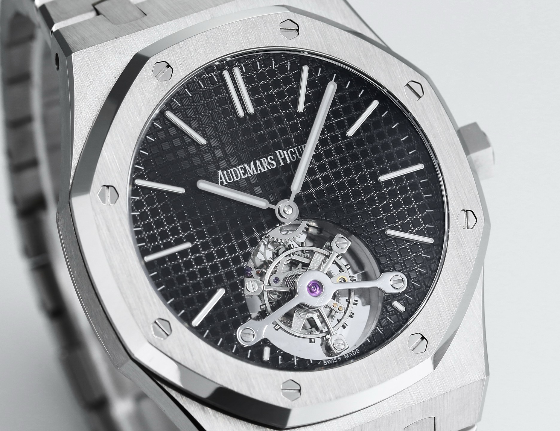Audemars Piguet Royal Oak Tourbillon 41mm Evolutive Tapisserie Dial Automatic Watch