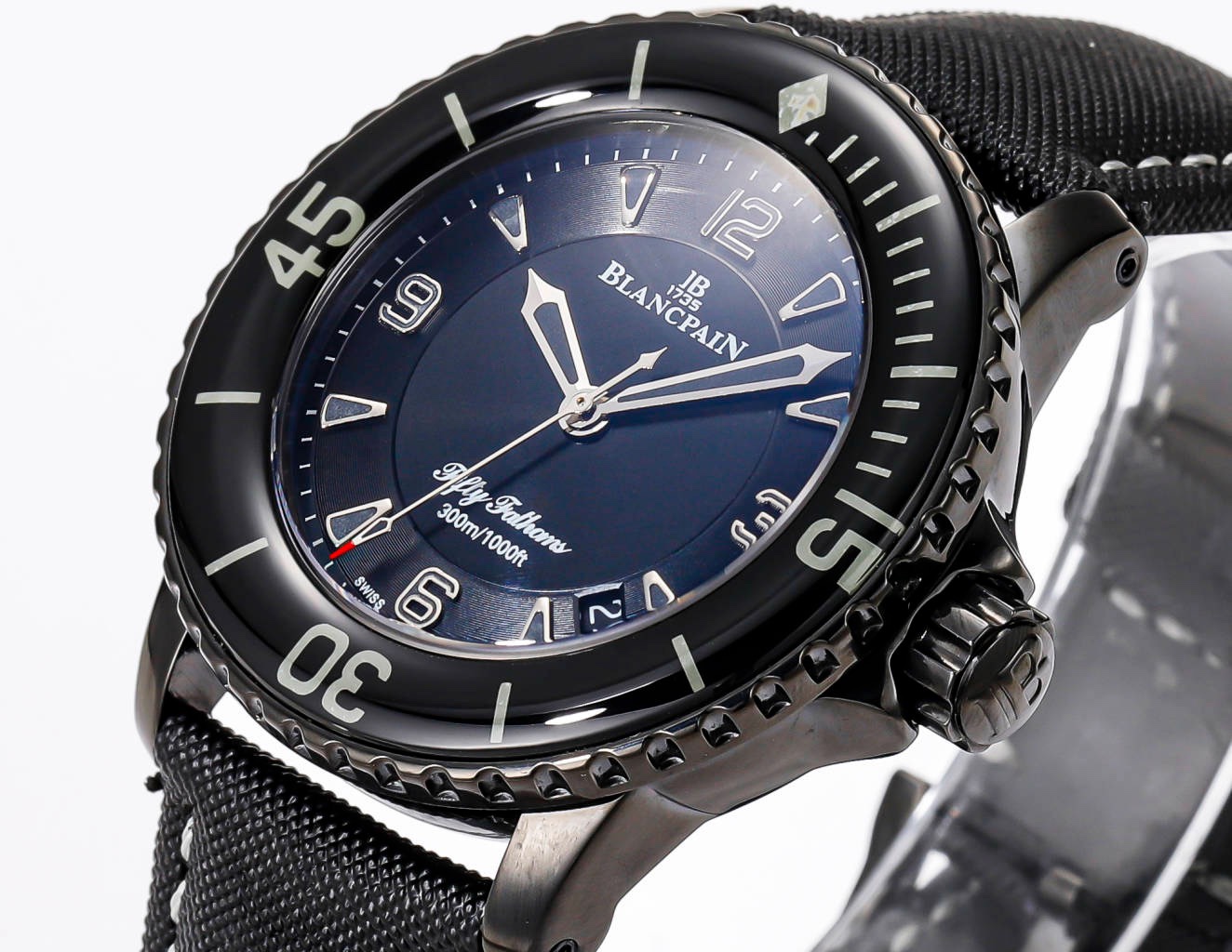 Blancpain Fifty Fathoms 45mm Automatic Diver Watch | Canvas Strap