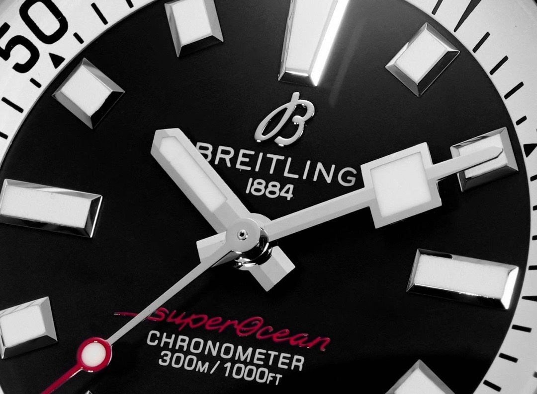 BREITLING Superocean 42mm Dive Watch, GR Factory Version Luminous Dial Ceramic Bezel Rubber Strap Multiple Colors