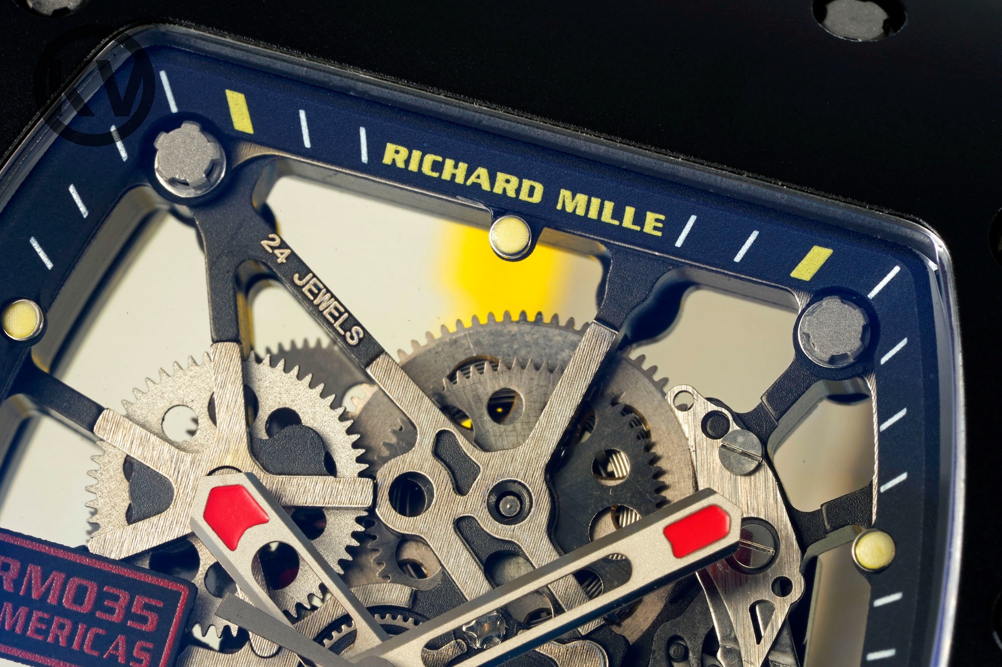 Richard Mille RM035 Americas Hollow Tonneau Mechanical Watch Magnesium Alloy Rubber Strap Multi Colors