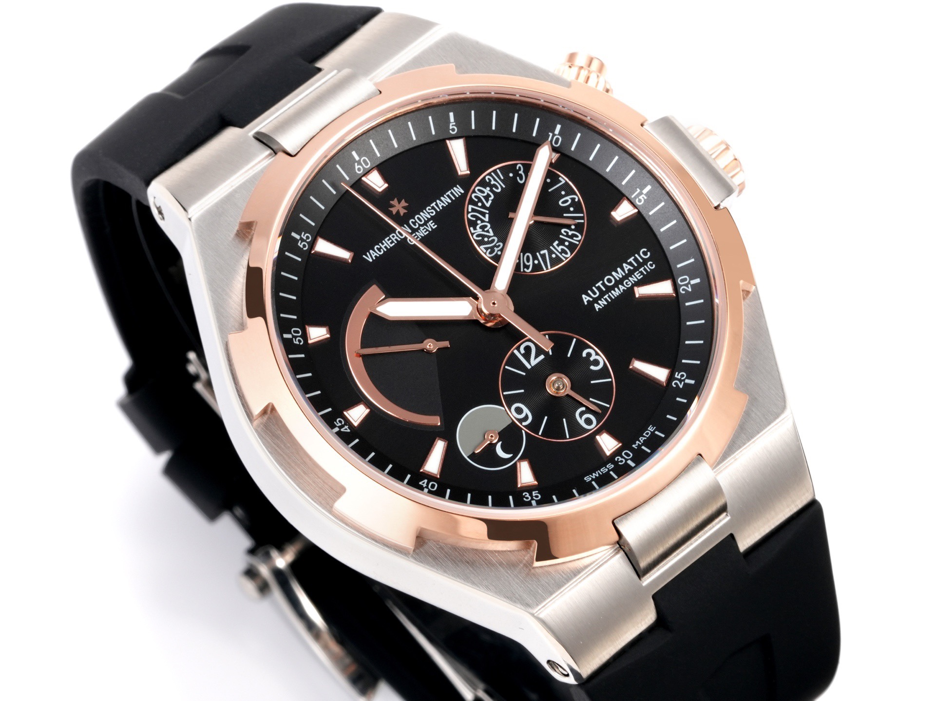 Vacheron Constantin Overseas RW4 Multifunctional Mechanical Watch, 42mm Stainless Steel Casual Business Gentleman Wristwatch