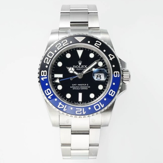 Rolex GMT Travel Watch 904L Steel Cal.3285 Movement