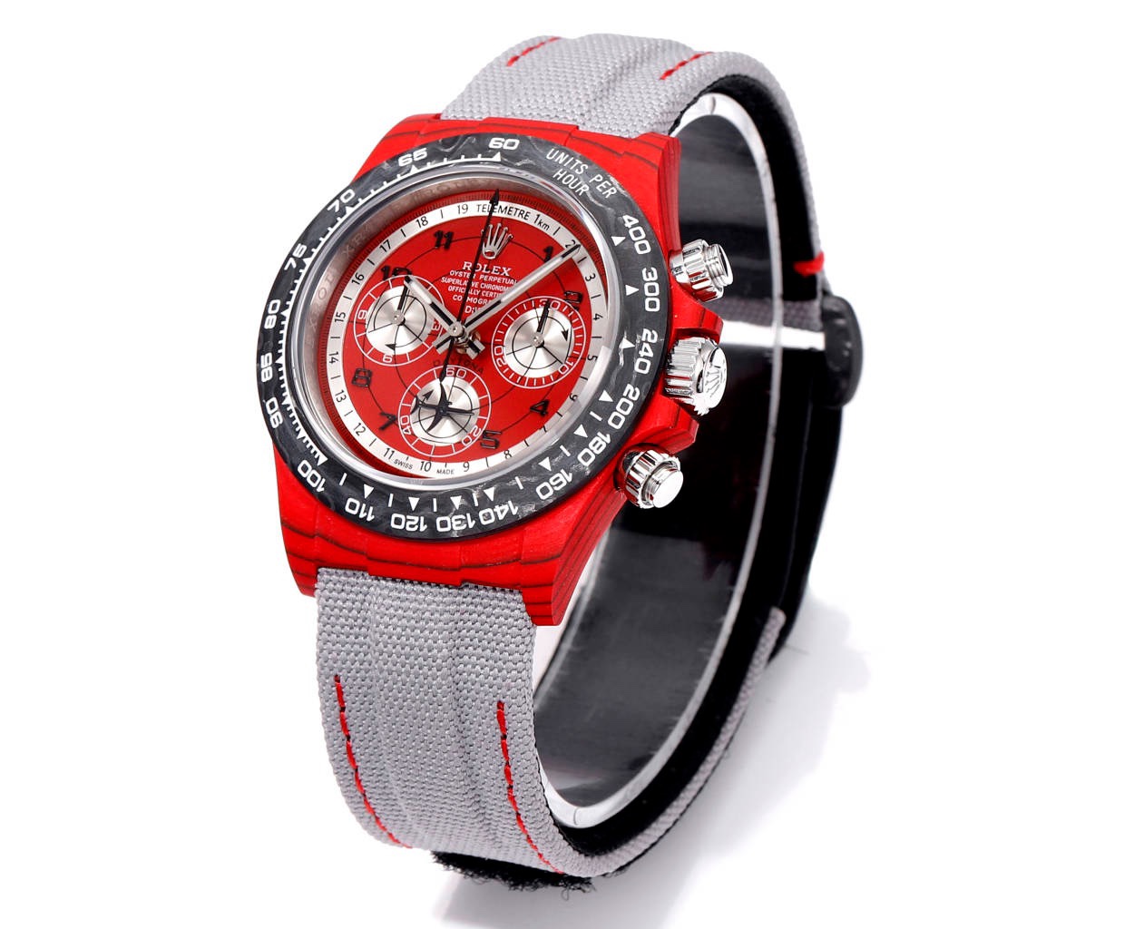 Rolex TW Factory Custom Carbon Fiber Daytona Watch 40mm 4801 Chronograph Movement Luminous Case & Buckle