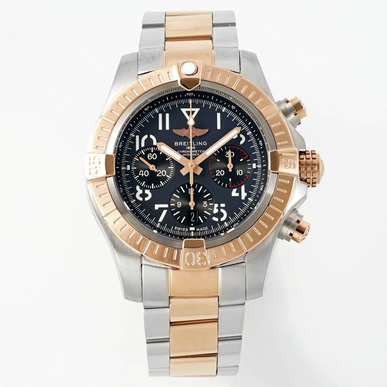 BREITLING Avenger B01 Chronograph 45mm Pilot Watch | BLS Factory Cal.B01 Modified Movement