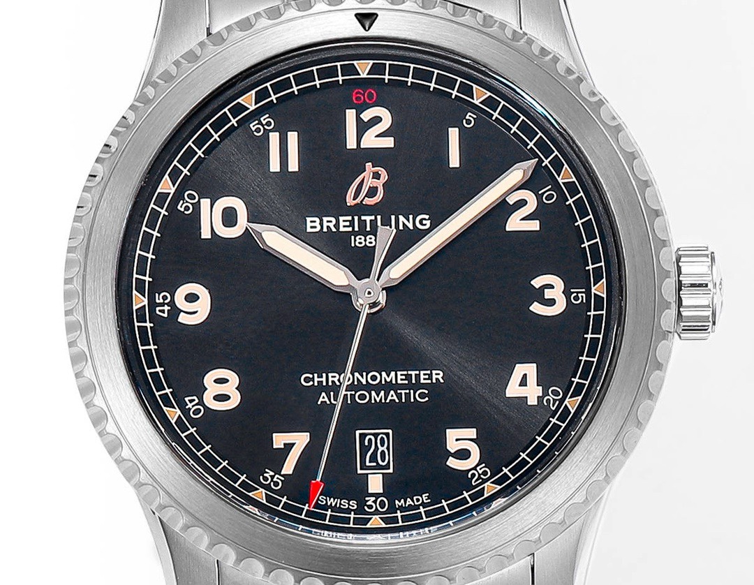 BREITLING Navitimer Pilot Watch 41mm, BLS Factory 2824 Automatic Movement Steel Bracelet
