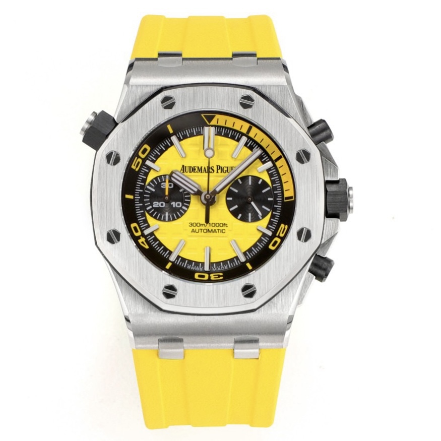 Audemars Piguet Royal Oak Offshore Chronograph 42mm | Cal.3124 Automatic Watch Rubber Strap