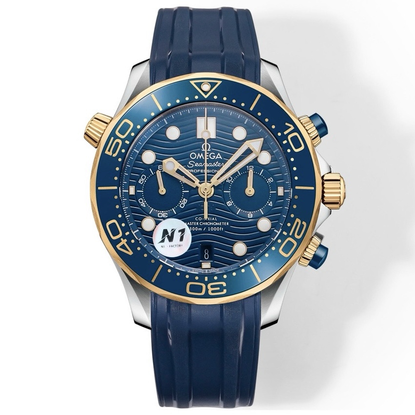 OMEGA Seamaster 300 Chronograph 44mm Dive Watch Cal.9900 Full Function Ceramic Bezel