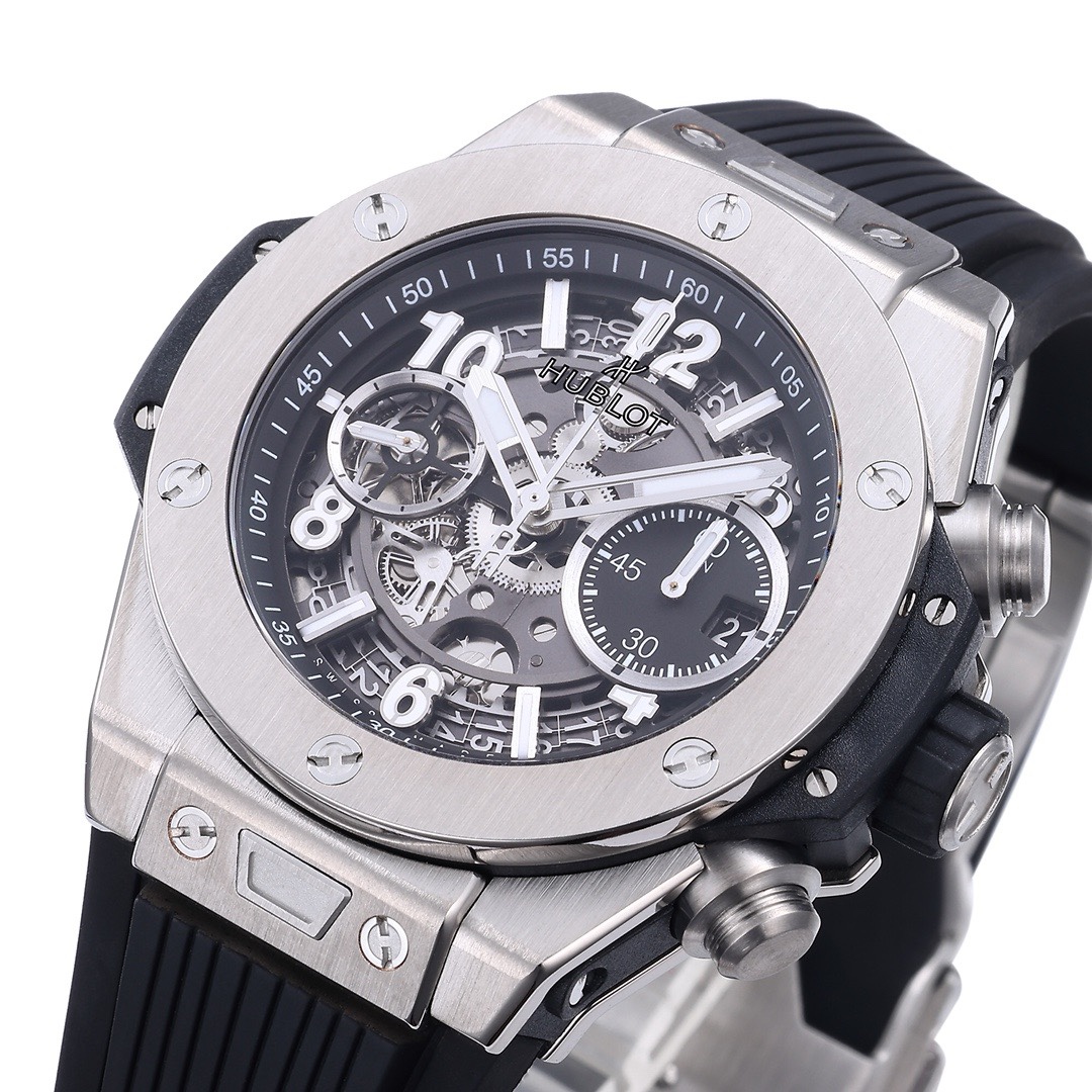 Hublot Big Bang Automatic Chronograph Watch 42mm Titanium Rubber Strap