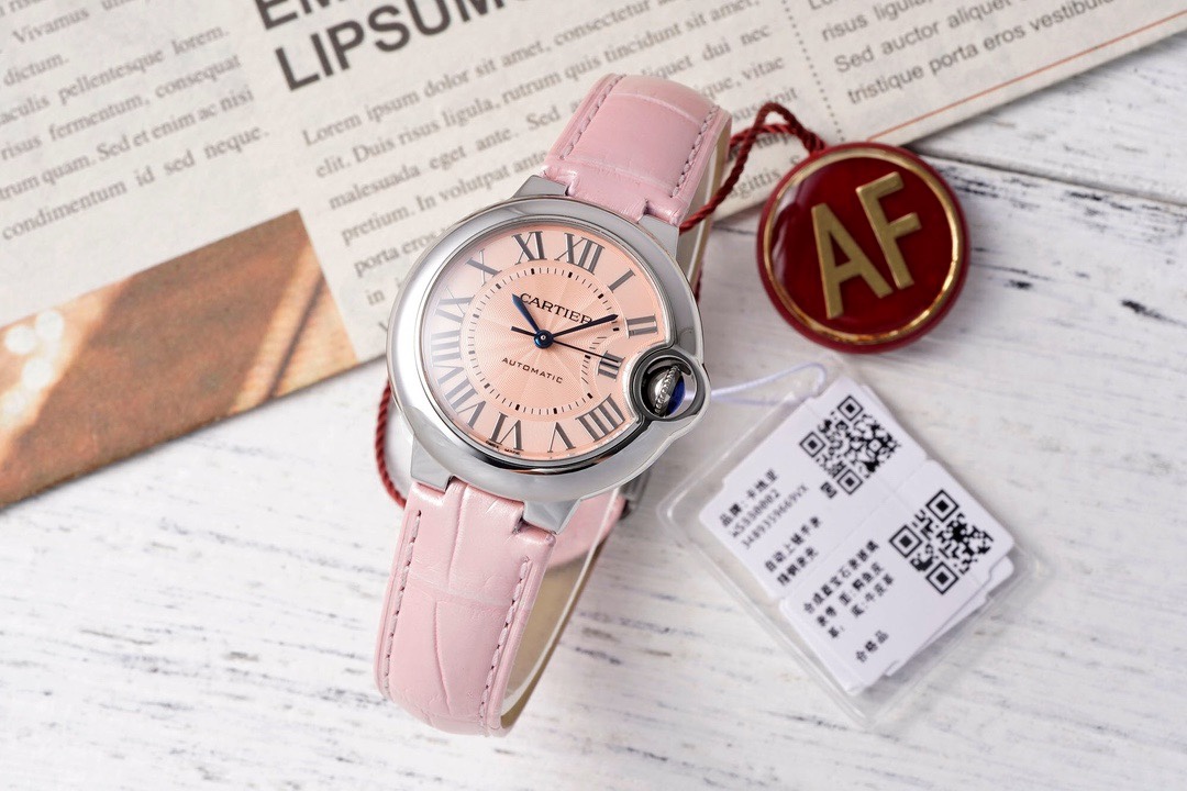 Cartier Ballon Bleu AF Upgraded 33mm Women Automatic Wristwatch