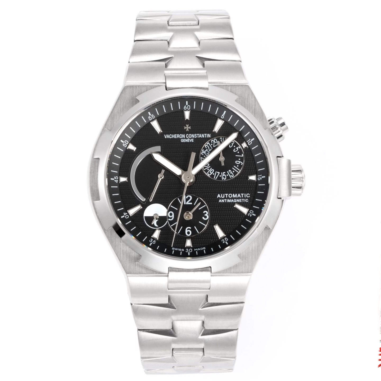 Vacheron Constantin Overseas RW4 Multifunctional Mechanical Watch, 42mm Stainless Steel Casual Business Gentleman Wristwatch
