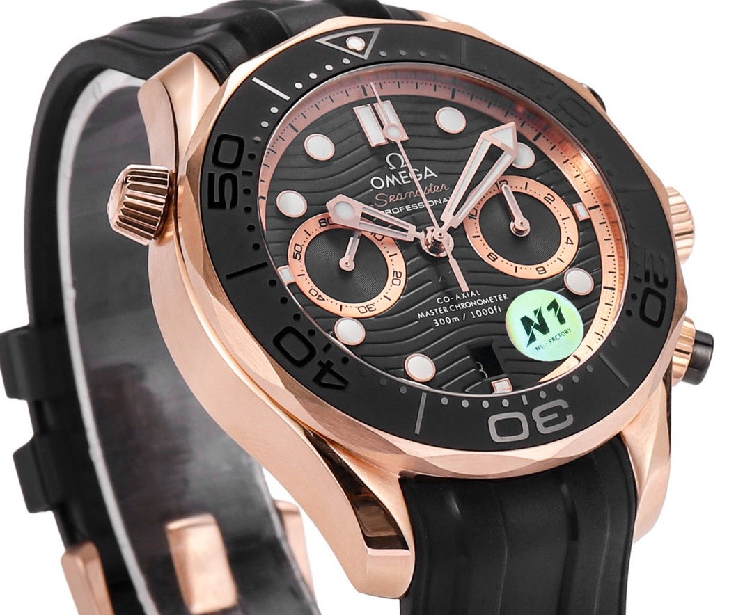 OMEGA Seamaster 300 Chronograph 44mm Dive Watch Cal.9900 Full Function Ceramic Bezel