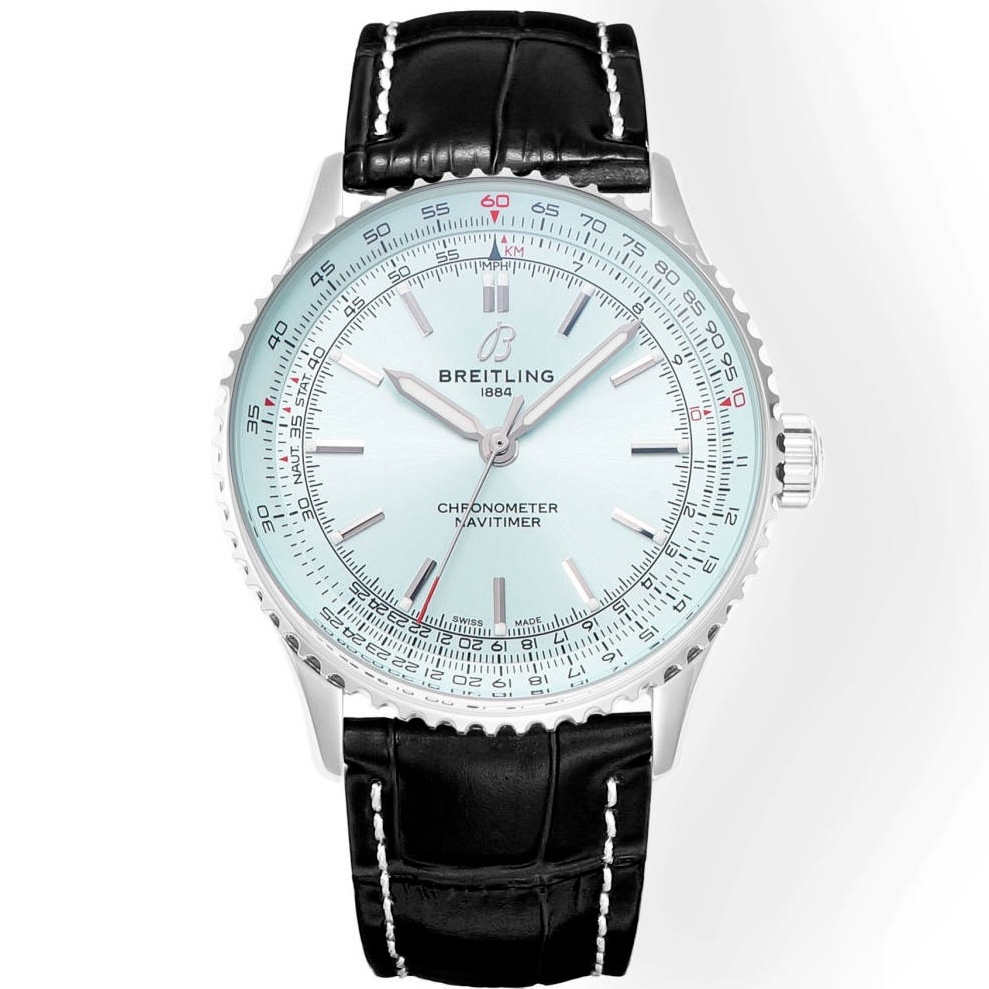 BREITLING Navitimer 1 Pilot Watch 41mm, TW Factory Seagull 2824 Automatic Leather Strap