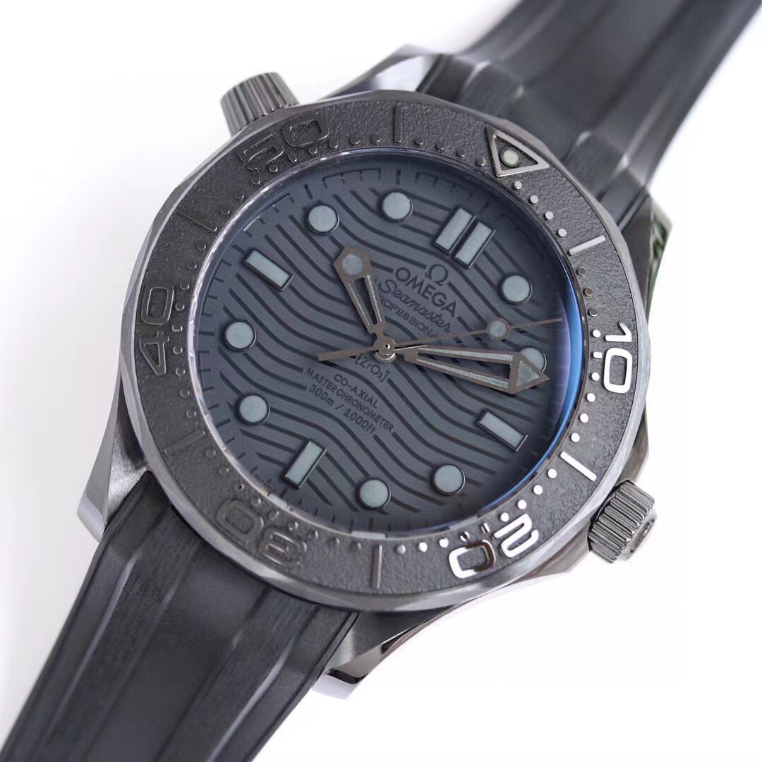Omega Seamaster 300m Super Clone Watch | 43.5mm Full Black Zirconia Ceramic Case