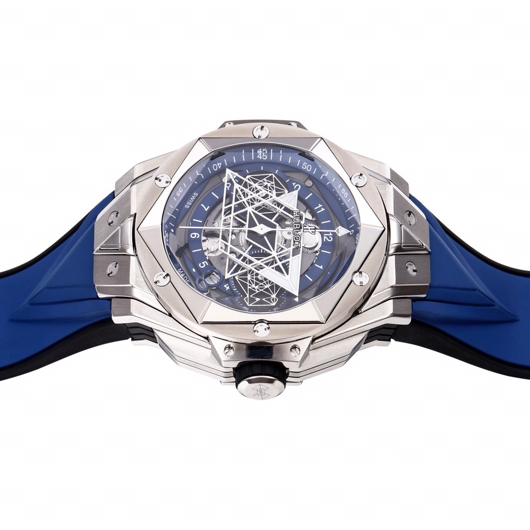 HUBLOT Big Bang Sang Bleu II Watch | BBF Super Clone Titanium Automatic Chronograph Wristwatch