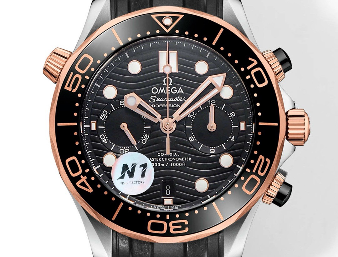 OMEGA Seamaster 300 Chronograph 44mm Dive Watch Cal.9900 Full Function Ceramic Bezel